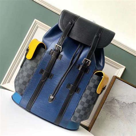 lv blu backpack|louis vuitton backpack unisex.